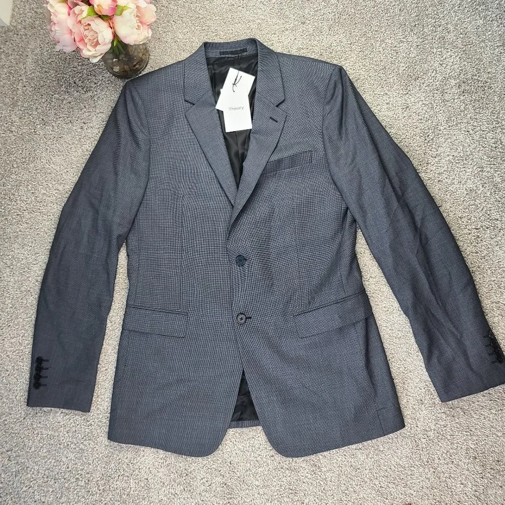 Theory Men's Gray Two-Button Sport Coat